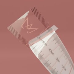 Disposable adhesive rulers for mould alignment